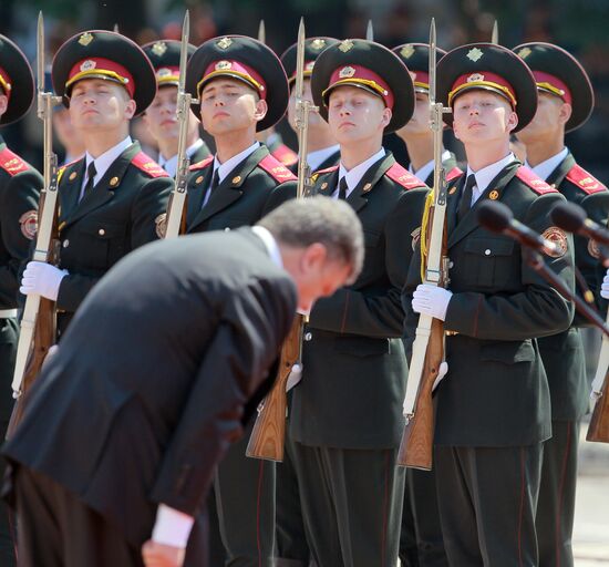 Ukraine's president-elect Poroshenko's swearing-in ceremony