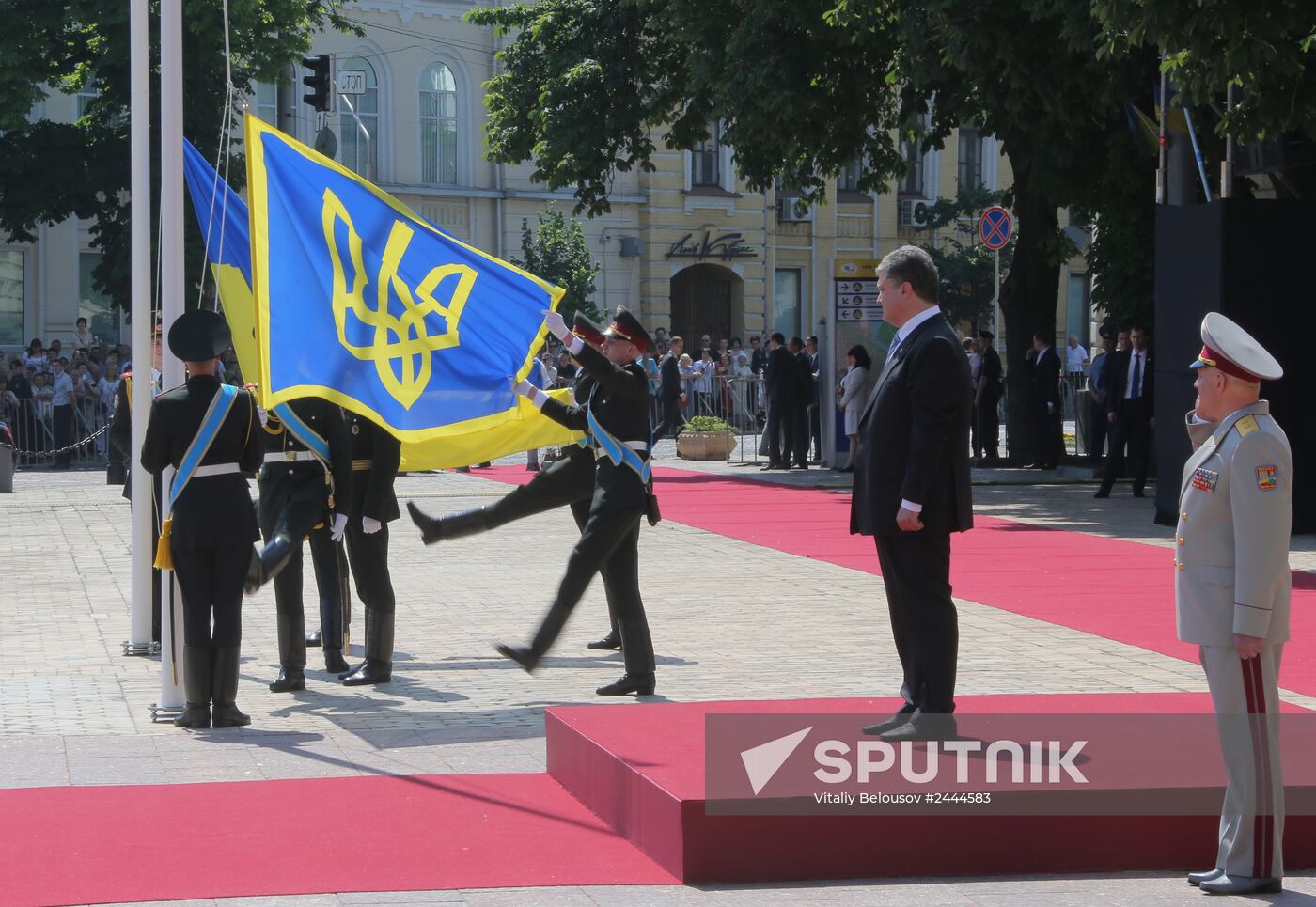 Ukraine's president-elect Poroshenko's swearing-in ceremony