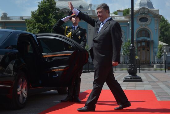 Ukraine's president-elect Poroshenko's swearing-in ceremony