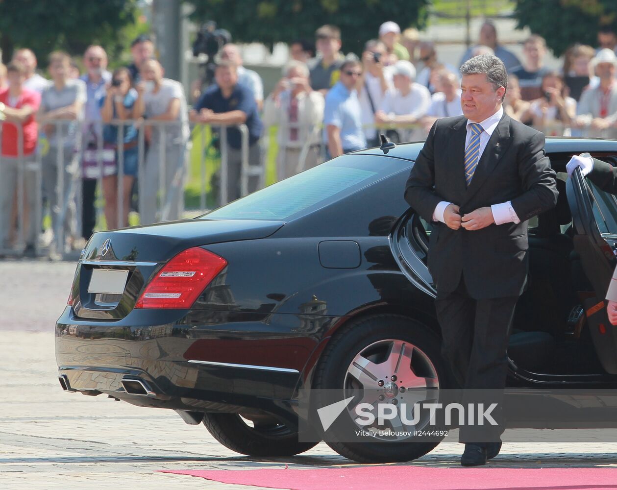 Ukraine's president-elect Poroshenko's swearing-in ceremony