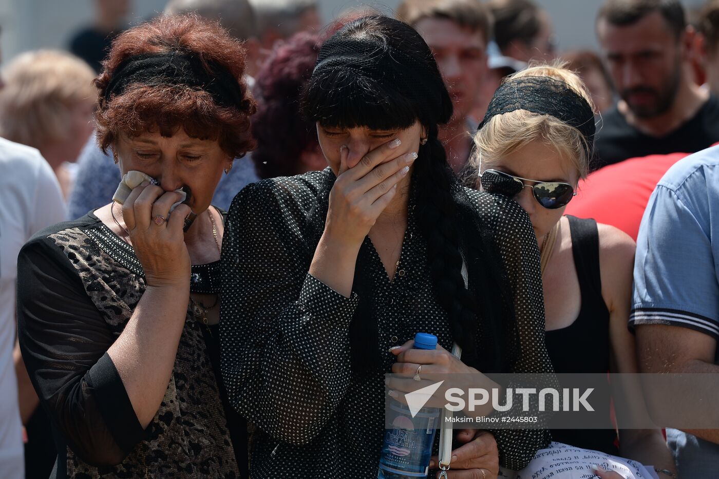 Funeral of People's Deputy of DPR Supreme Council Maxim Petrukhin