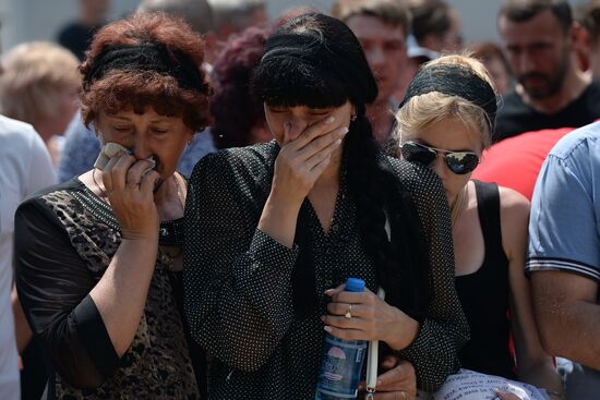 Funeral of People's Deputy of DPR Supreme Council Maxim Petrukhin