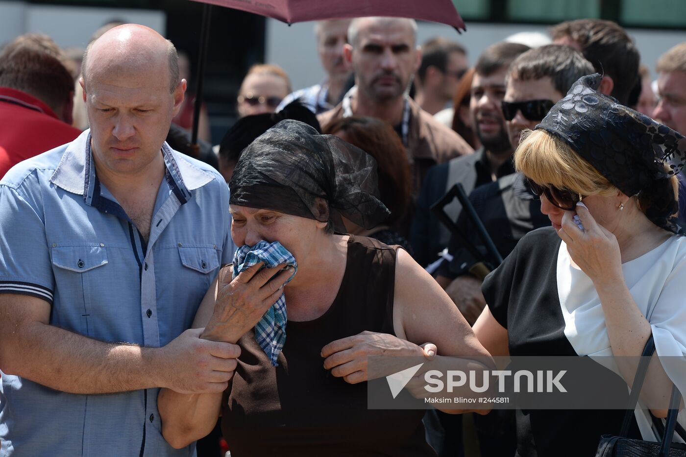Funeral of People's Deputy of DPR Supreme Council Maxim Petrukhin