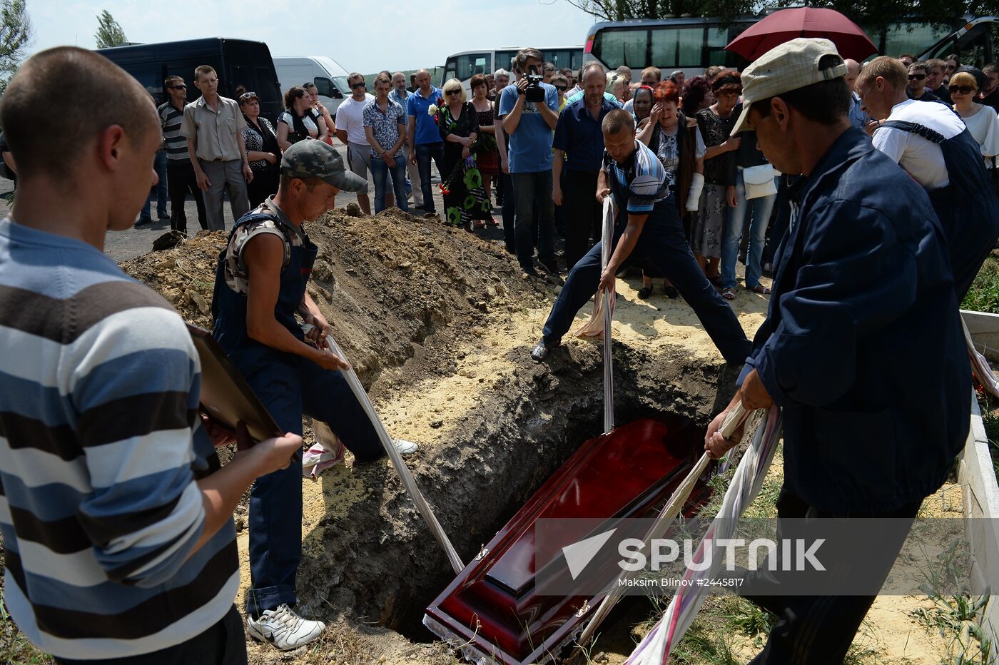 Funeral of People's Deputy of DPR Supreme Council Maxim Petrukhin