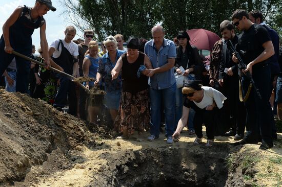 Funeral of People's Deputy of DPR Supreme Council Maxim Petrukhin