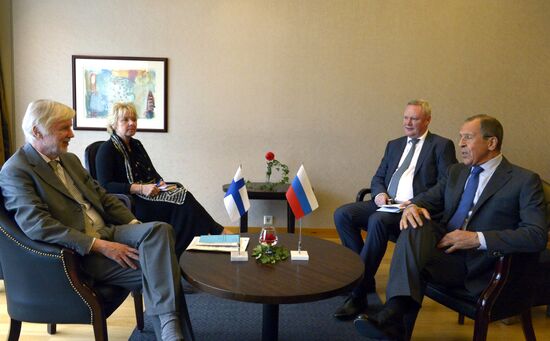 Sergei Lavrov meets with Erkki Tuomioja