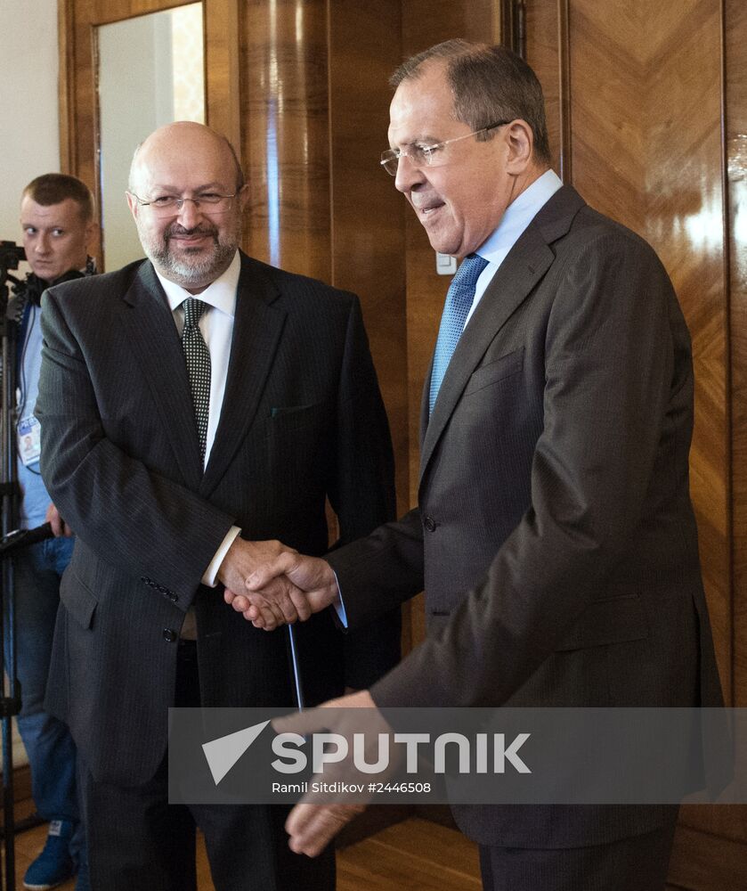 Sergey Lavrov meets with OSCE Secretary General Lamberto Zannier