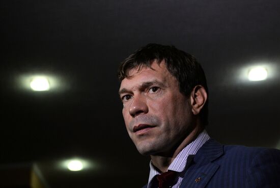 Briefing of Oleg Tsarev and Alexander Boroday in Donetsk