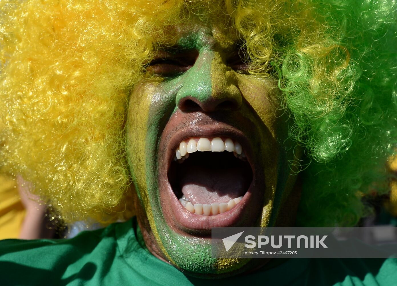 Football. Preparations for first match of FIFA World Cup 2014