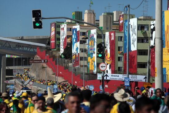 Football. Opening match of FIFA World Cup 2014