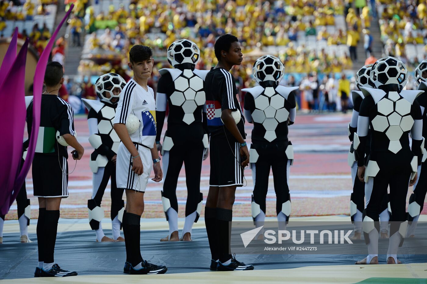 Football. Opening match of FIFA World Cup 2014