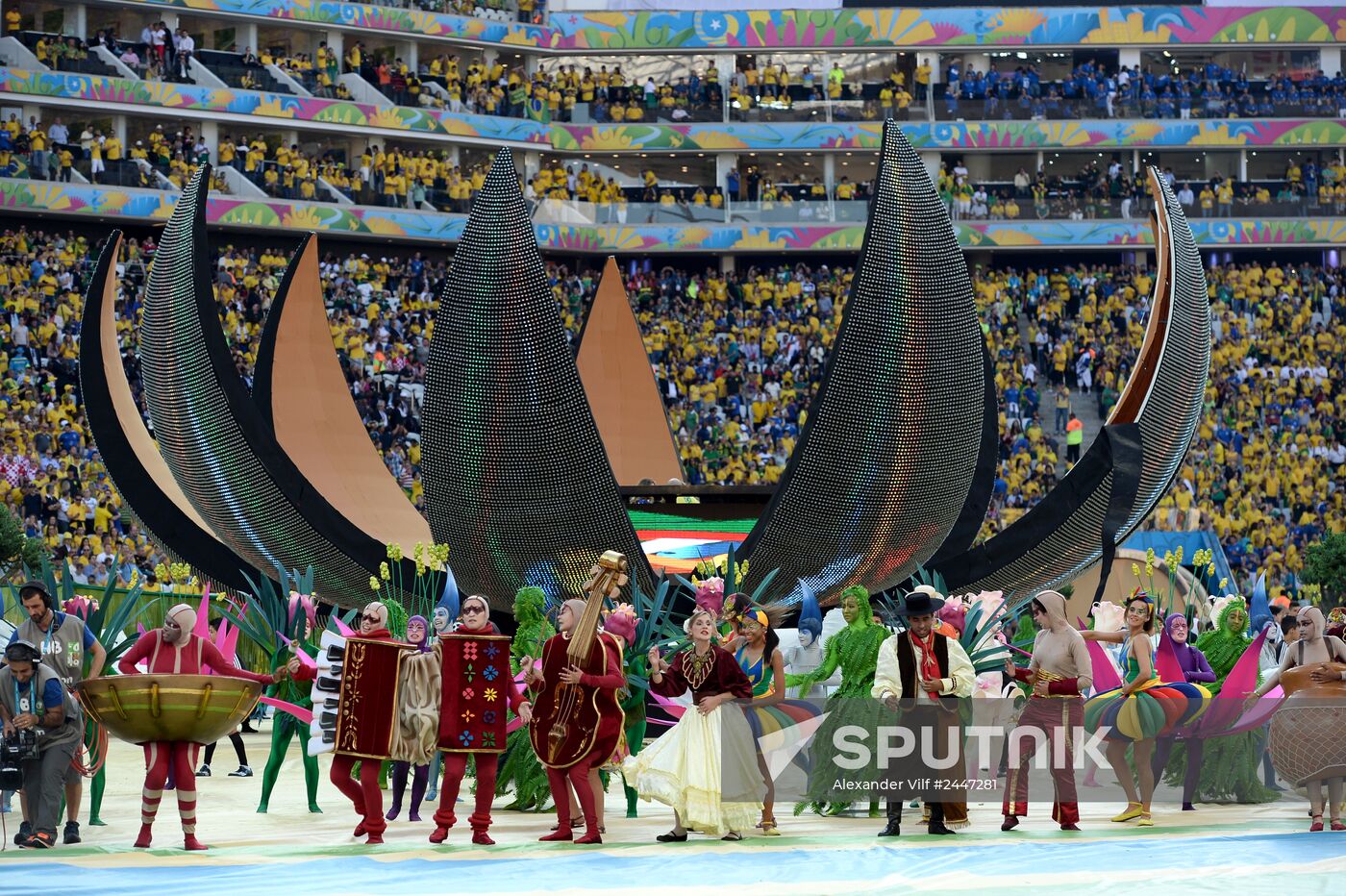 Football. Opening match of FIFA World Cup 2014