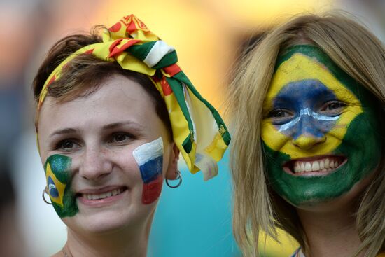 Football: Preparations for World Cup 2014 opening match