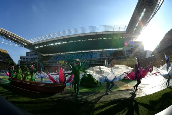 Football: Preparations for World Cup 2014 opening match
