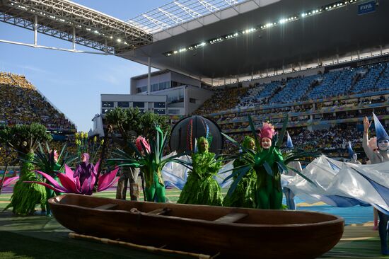 Football: Preparations for World Cup 2014 opening match