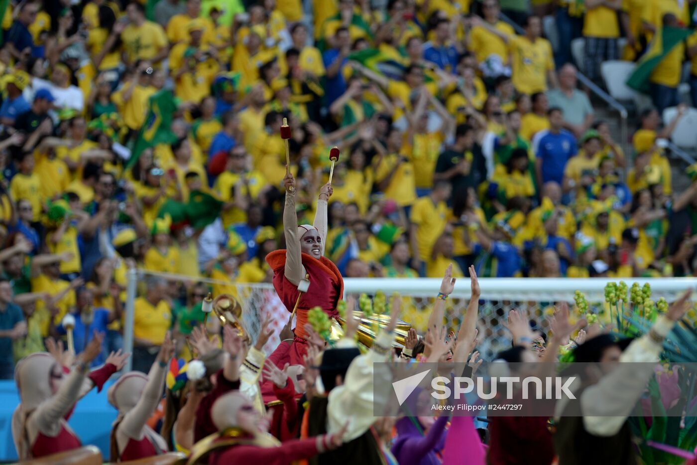 Football: Preparations for World Cup 2014 opening match