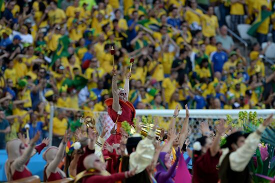 Football: Preparations for World Cup 2014 opening match