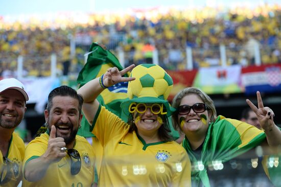 Football: Preparations for World Cup 2014 opening match