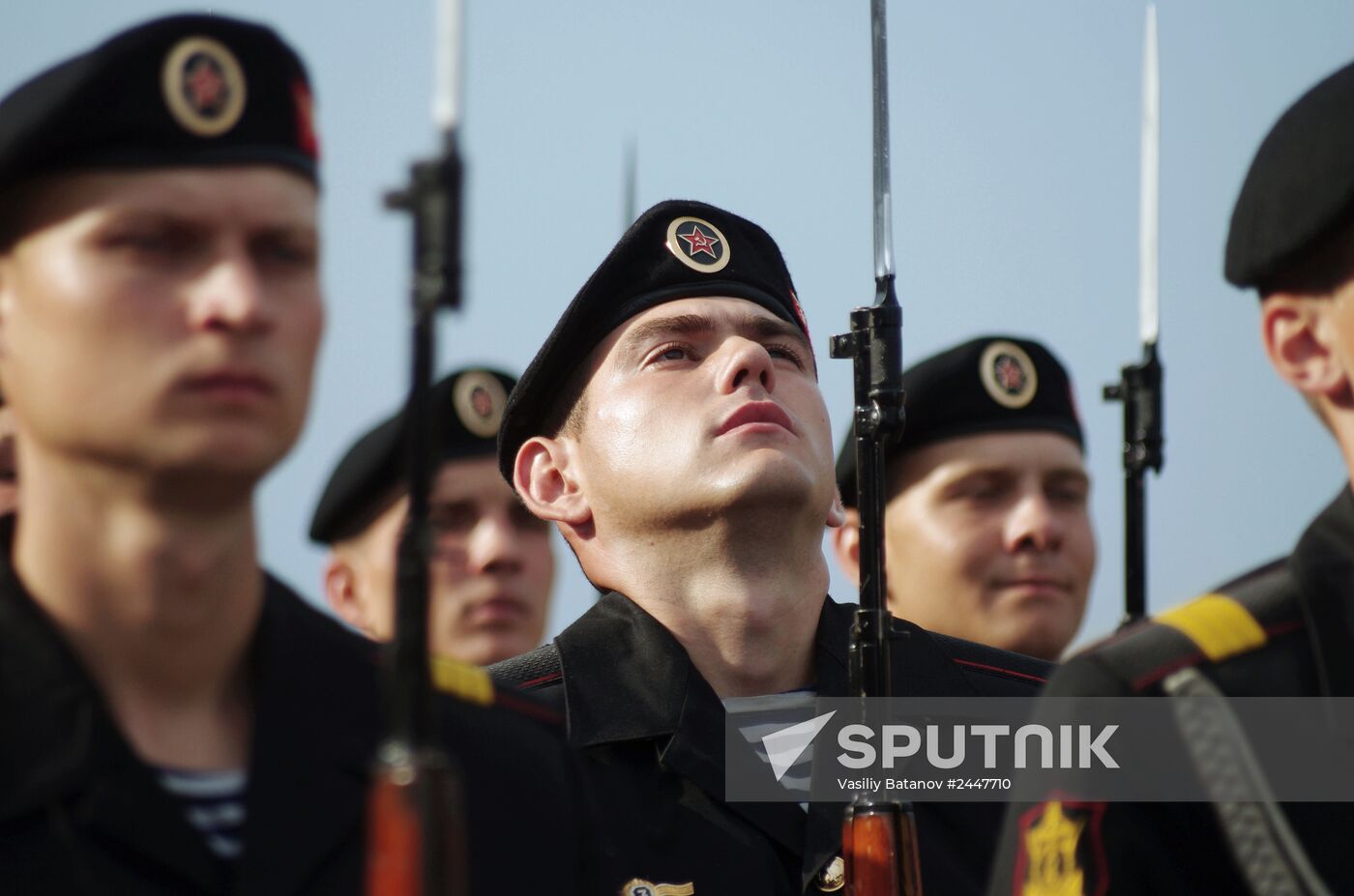 Black Sea fleet sailors take the oath of office in Sevastopol