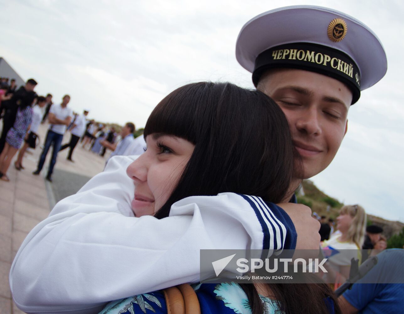 Black Sea fleet sailors take the oath of office in Sevastopol