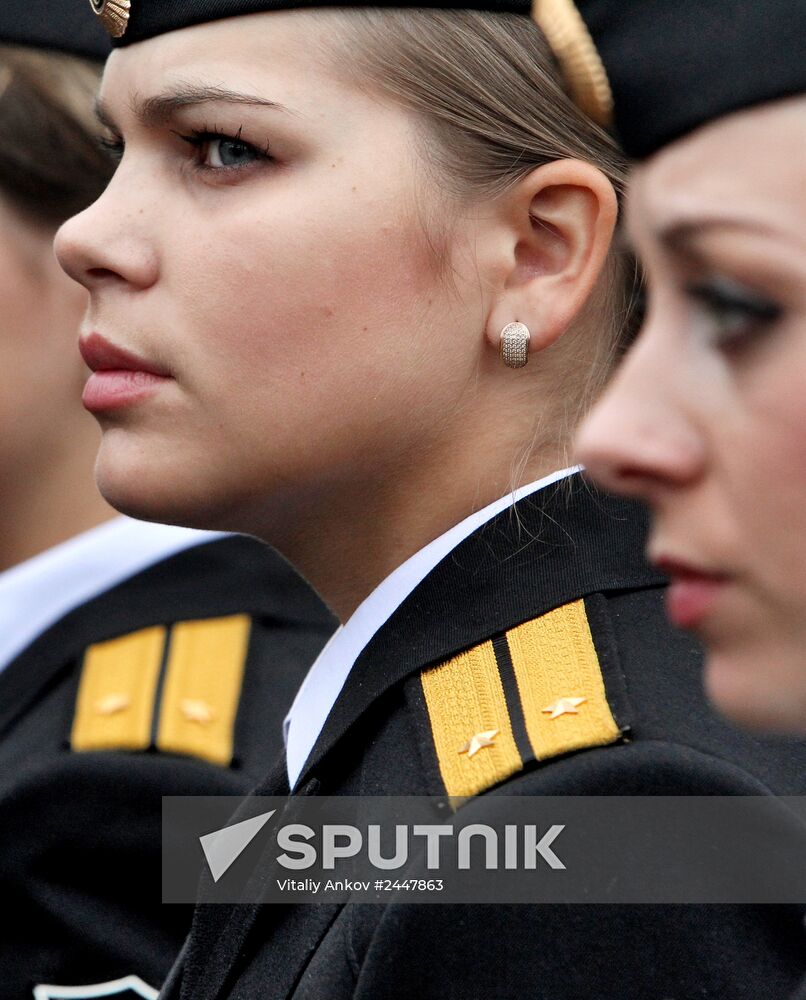 Graduation at Naval Academy in Vladivostok