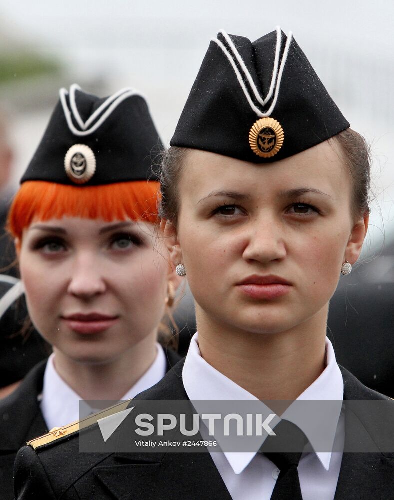 Graduation at Naval Academy in Vladivostok