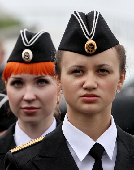 Graduation at Naval Academy in Vladivostok