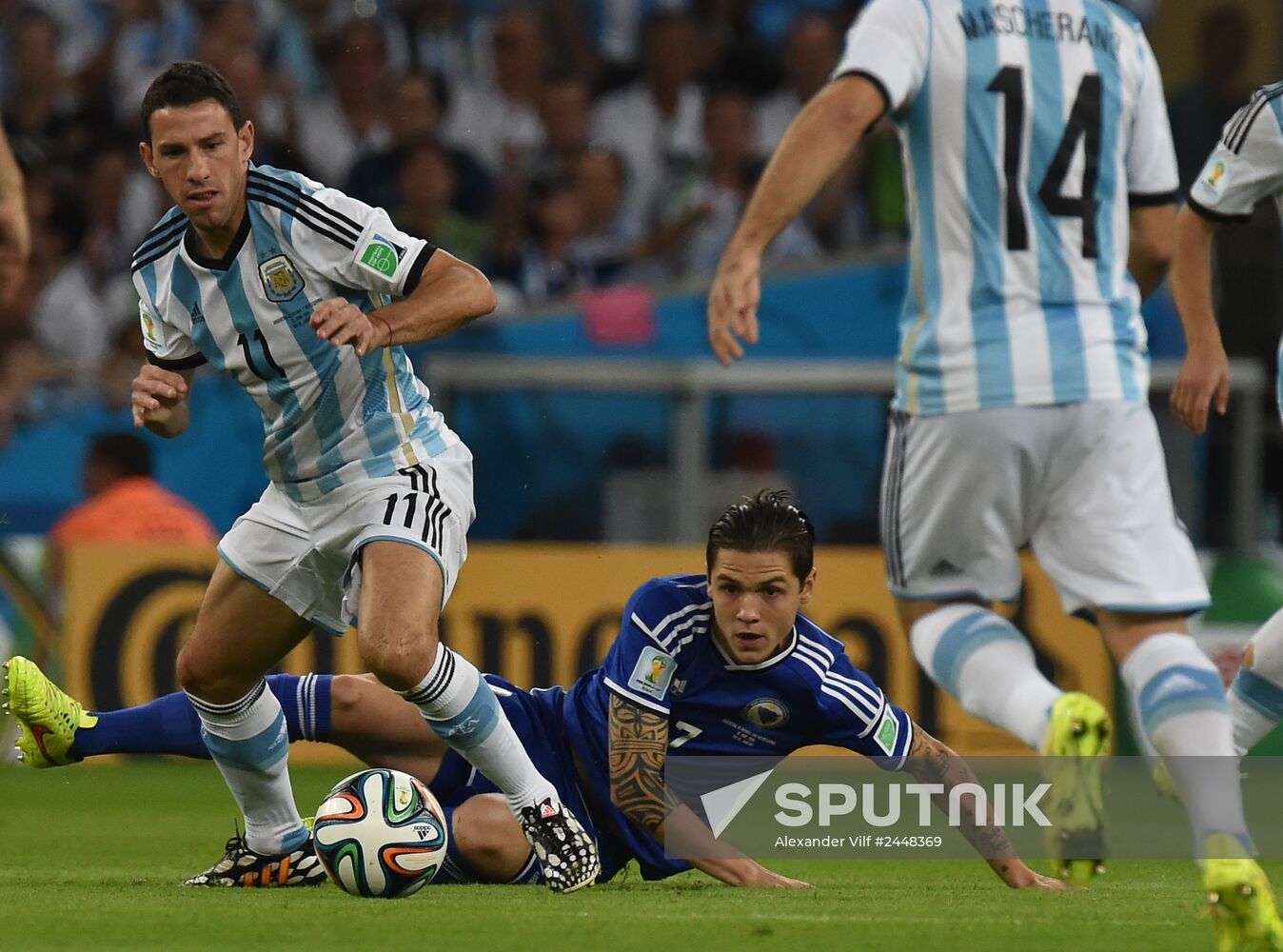 2014 FIFA World Cup. Argentina vs. Bosnia and Herzegovina