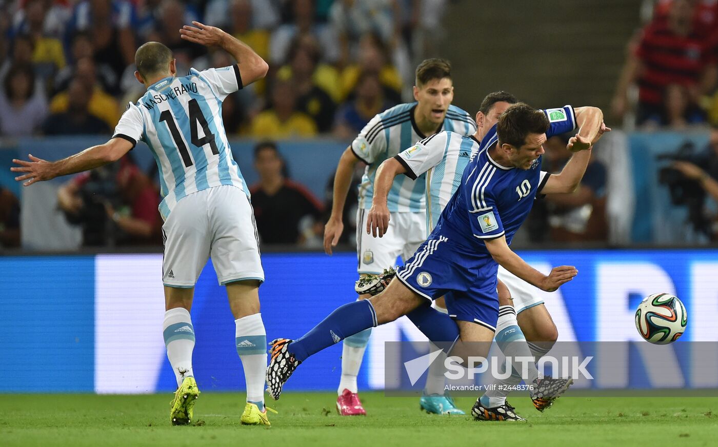 2014 FIFA World Cup. Argentina vs. Bosnia and Herzegovina