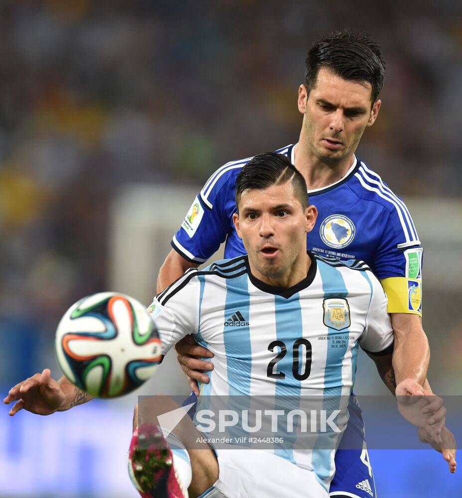 2014 FIFA World Cup. Argentina vs. Bosnia and Herzegovina
