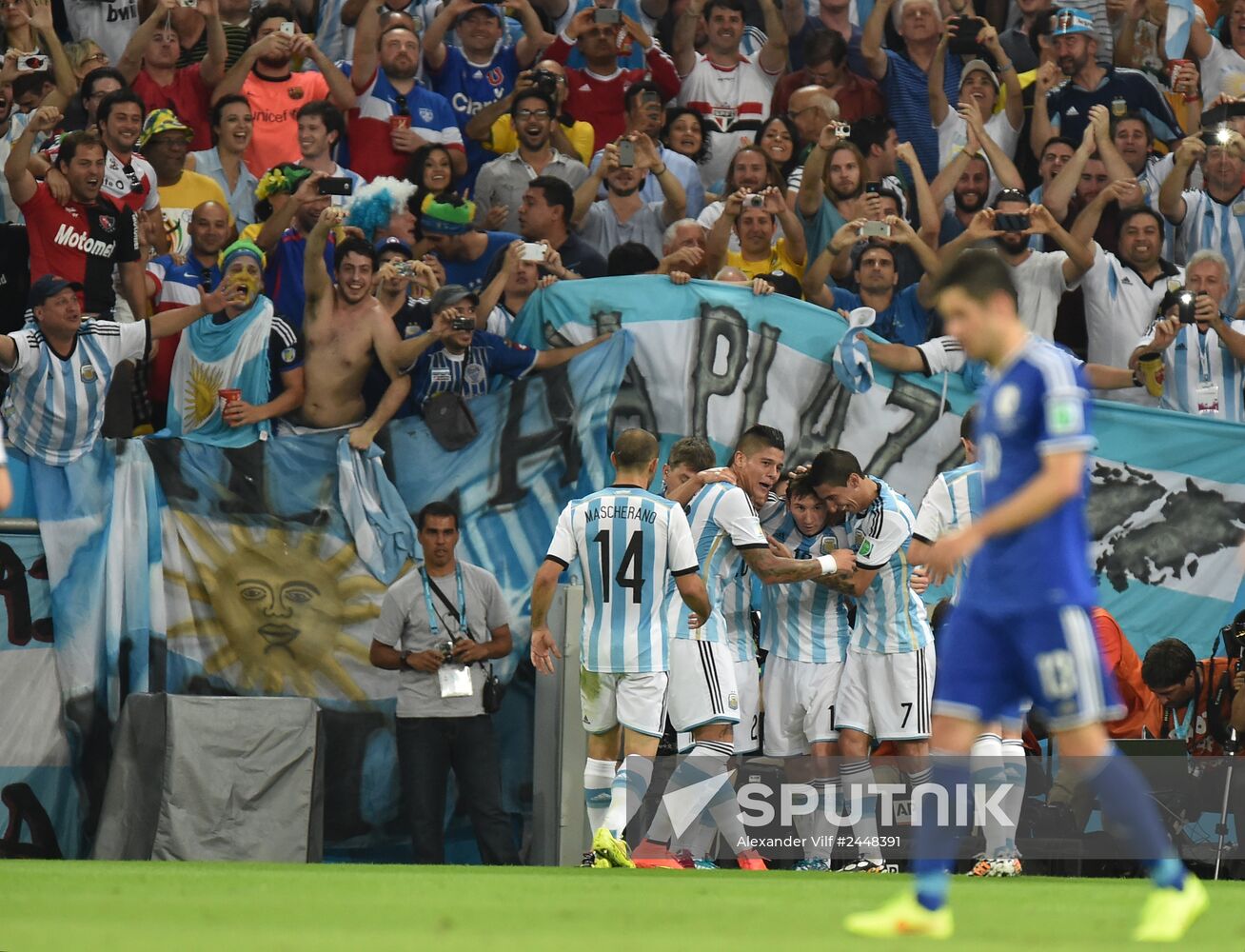 2014 FIFA World Cup. Argentina vs. Bosnia and Herzegovina