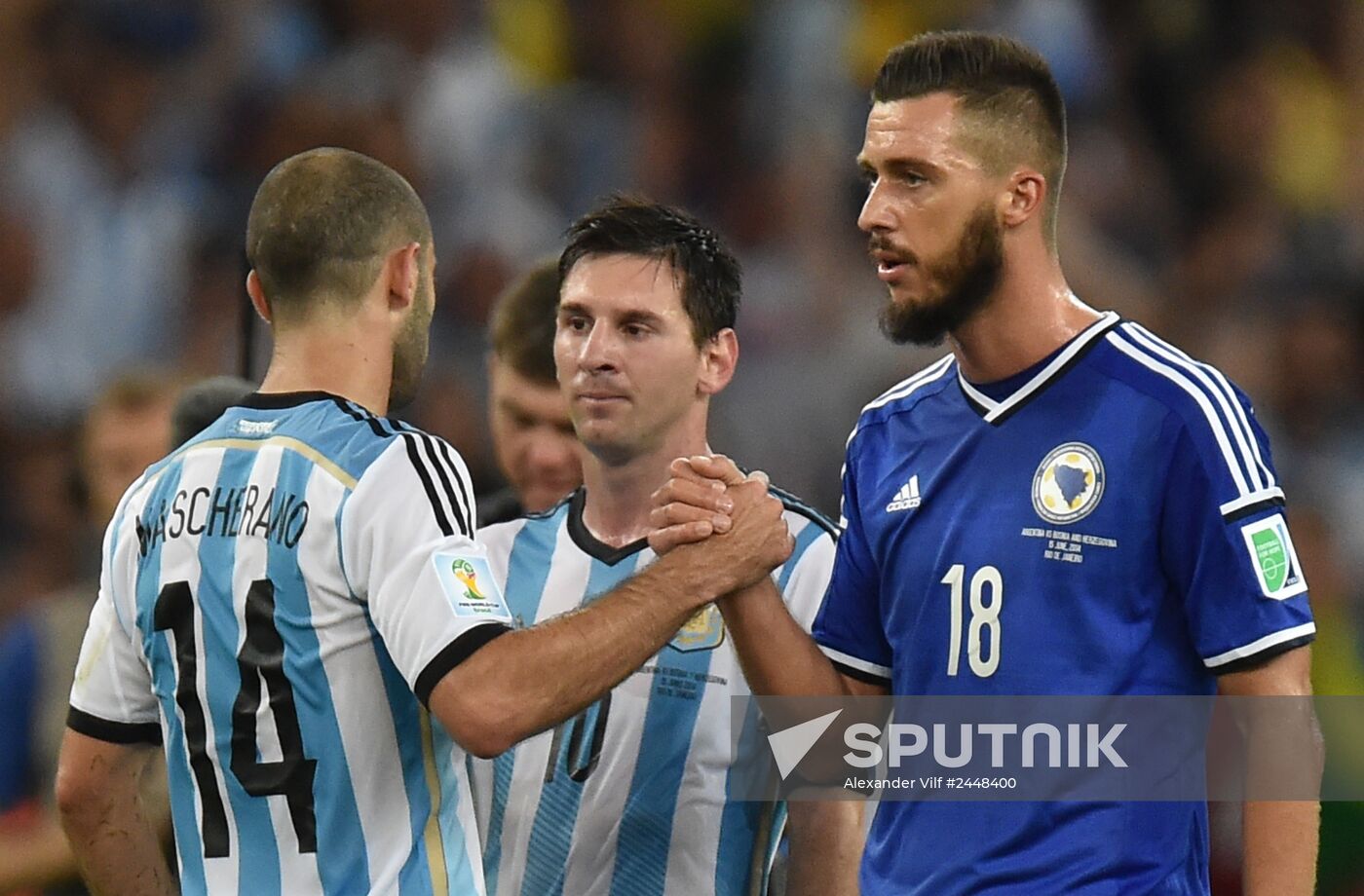 2014 FIFA World Cup. Argentina vs. Bosnia and Herzegovina
