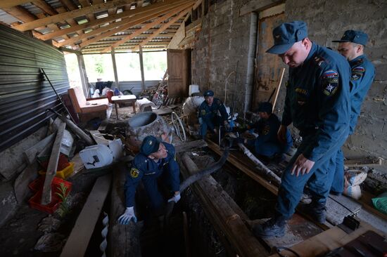 Flood relief in Altai Territory