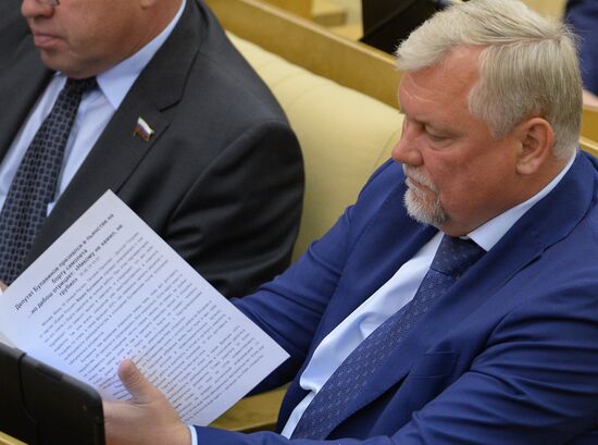 Plenary meeting of the State Duma of the Russian Federation