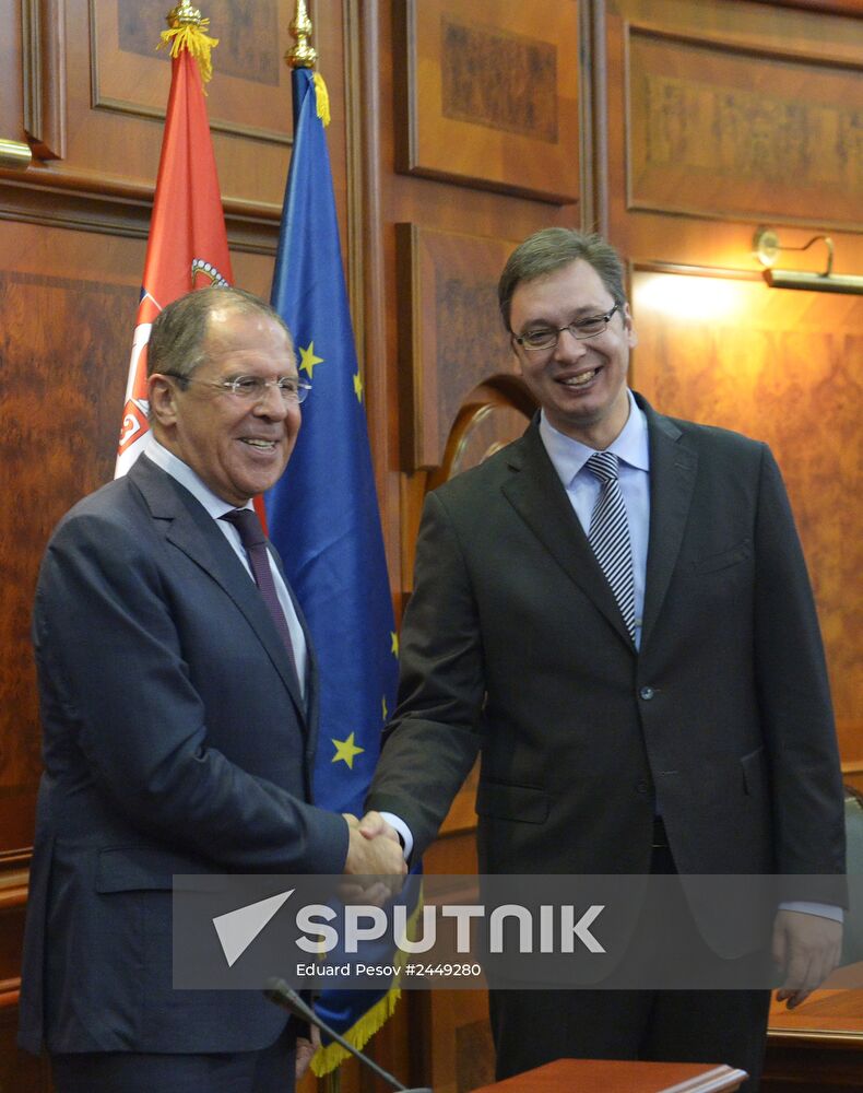 Foreign Minister Lavrov visits Serbia