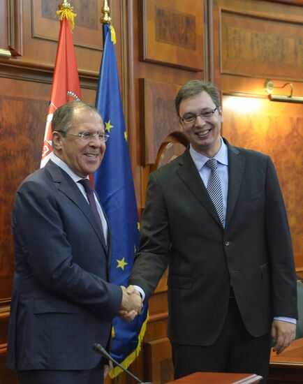 Foreign Minister Lavrov visits Serbia