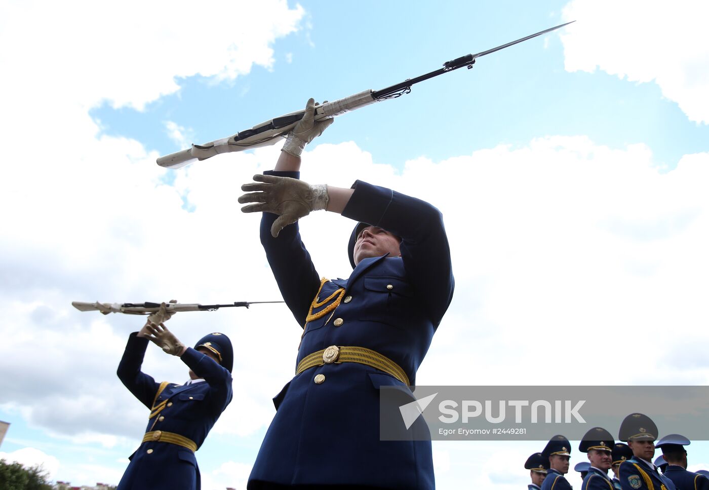 Rehearsal of parade for Belarus Independence Day