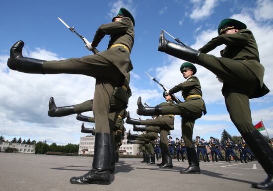 Rehearsal of parade for Belarus Independence Day