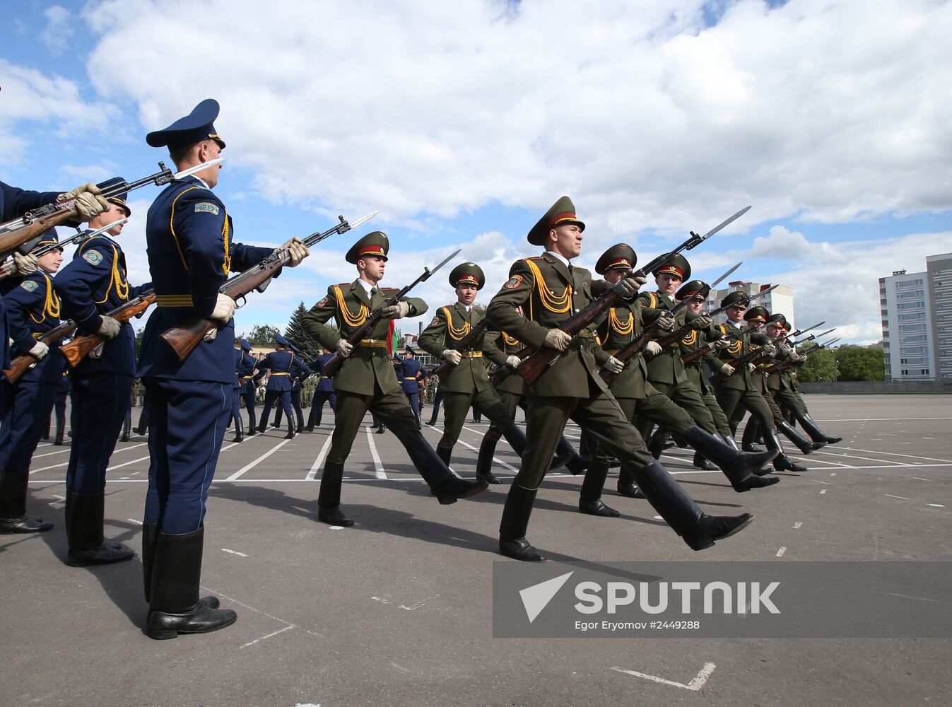 Rehearsal of parade for Belarus Independence Day