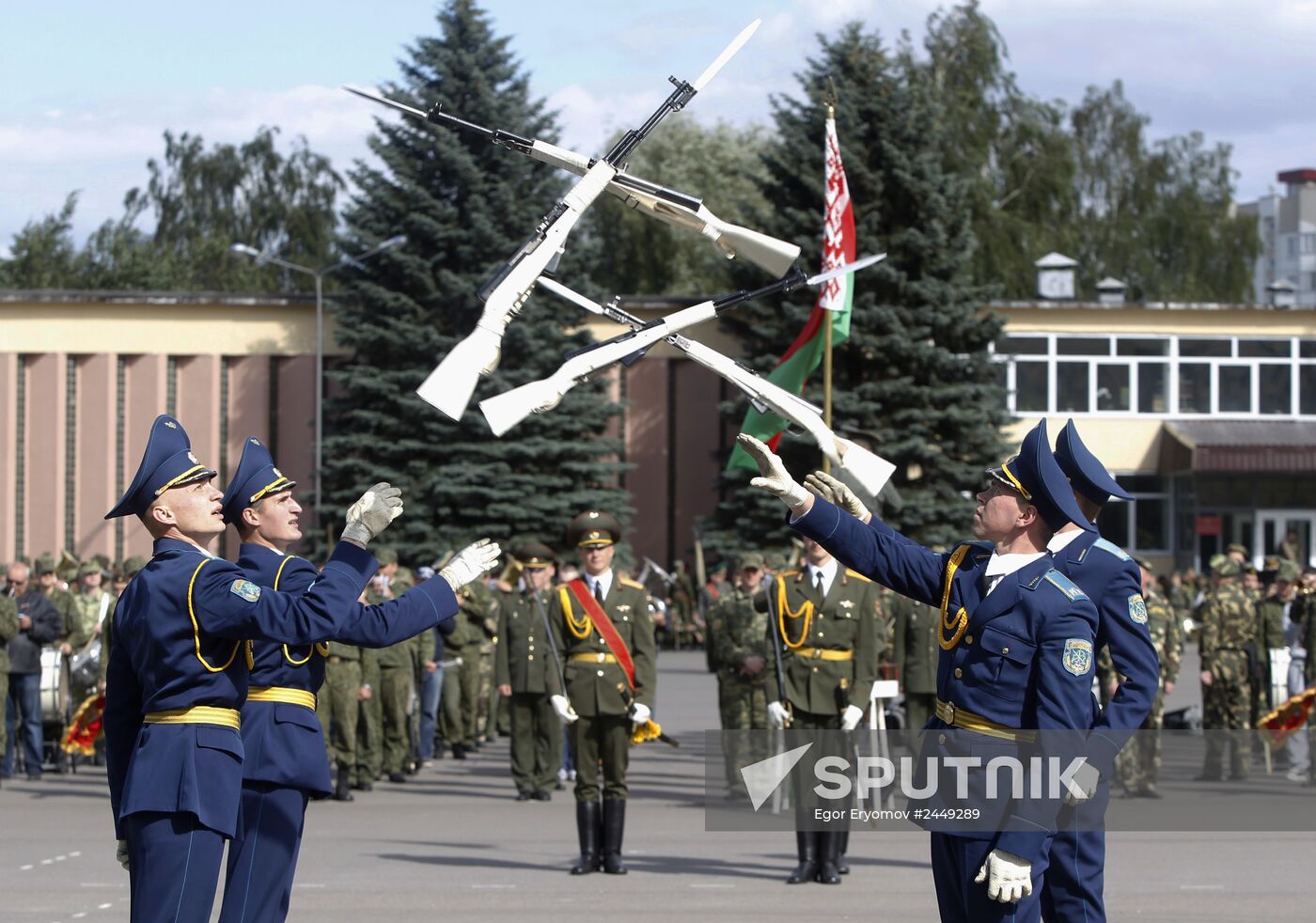 Rehearsal of parade for Belarus Independence Day