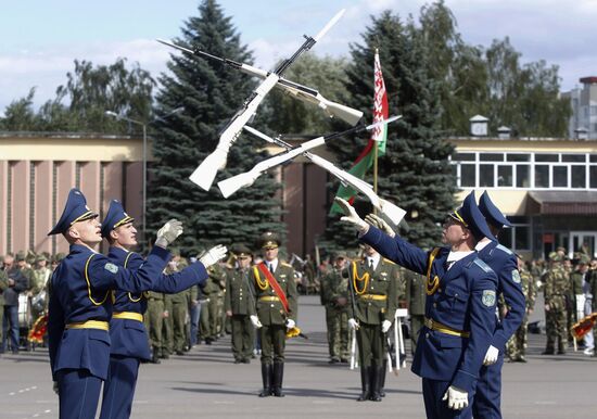 Rehearsal of parade for Belarus Independence Day