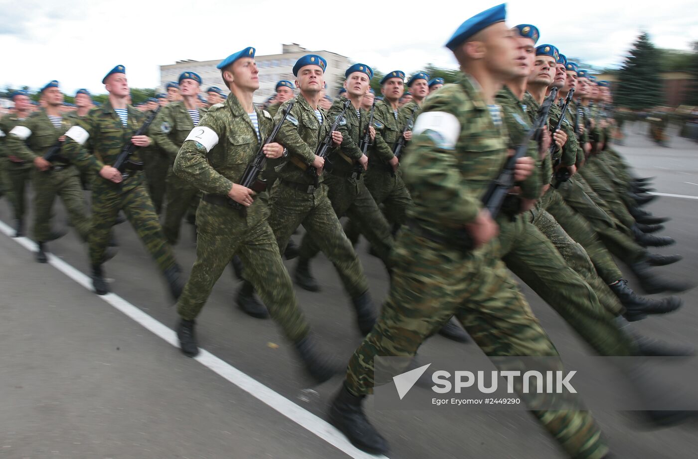 Rehearsal of parade for Belarus Independence Day