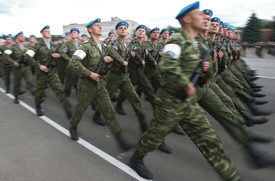 Rehearsal of parade for Belarus Independence Day