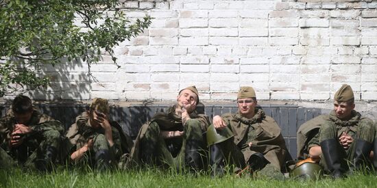 Rehearsal of parade for Belarus Independence Day