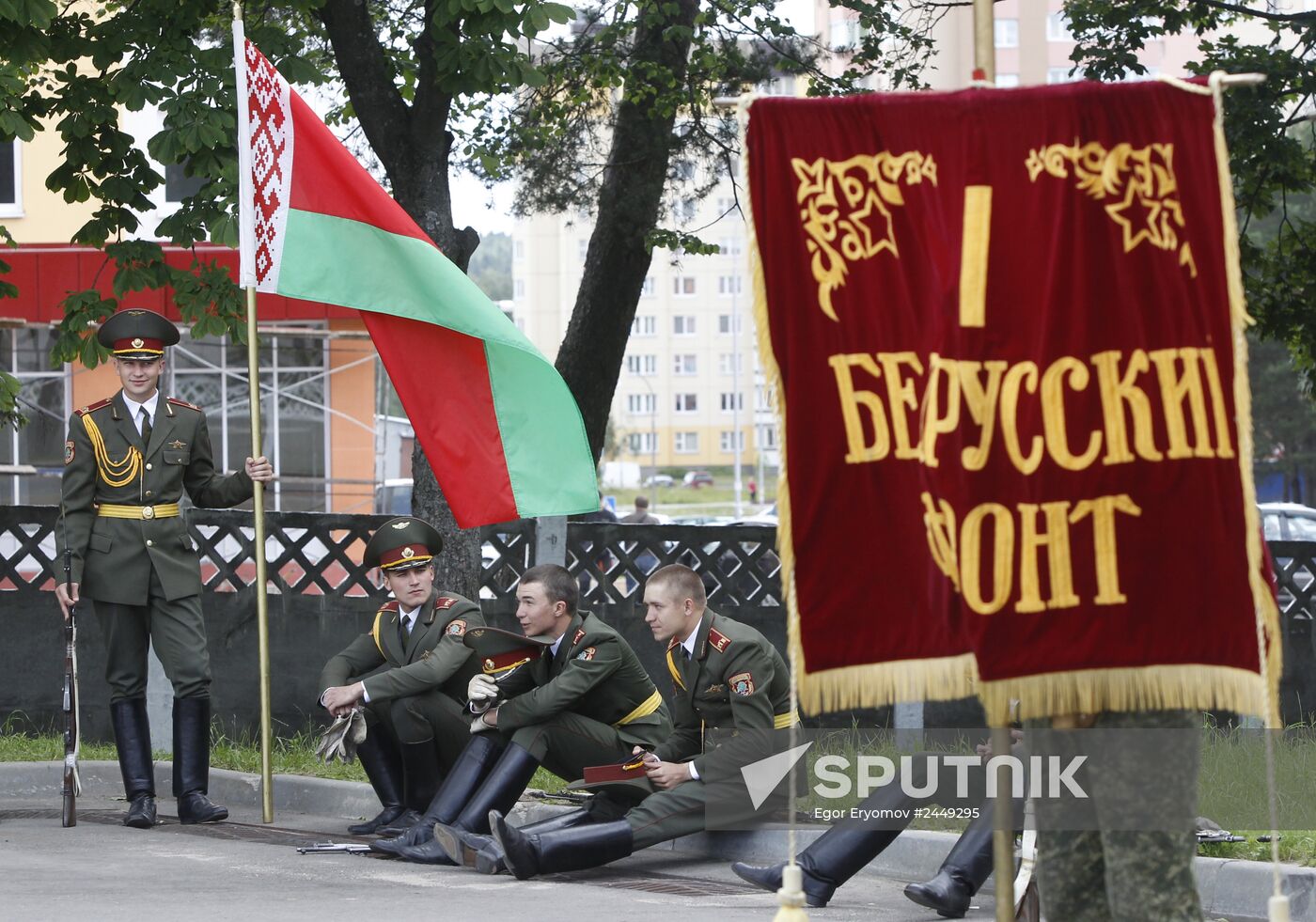 Rehearsal of parade for Belarus Independence Day