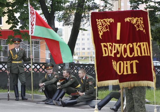 Rehearsal of parade for Belarus Independence Day