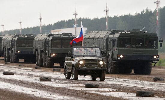 Rehearsal ahead of Belarus Independence Day parade