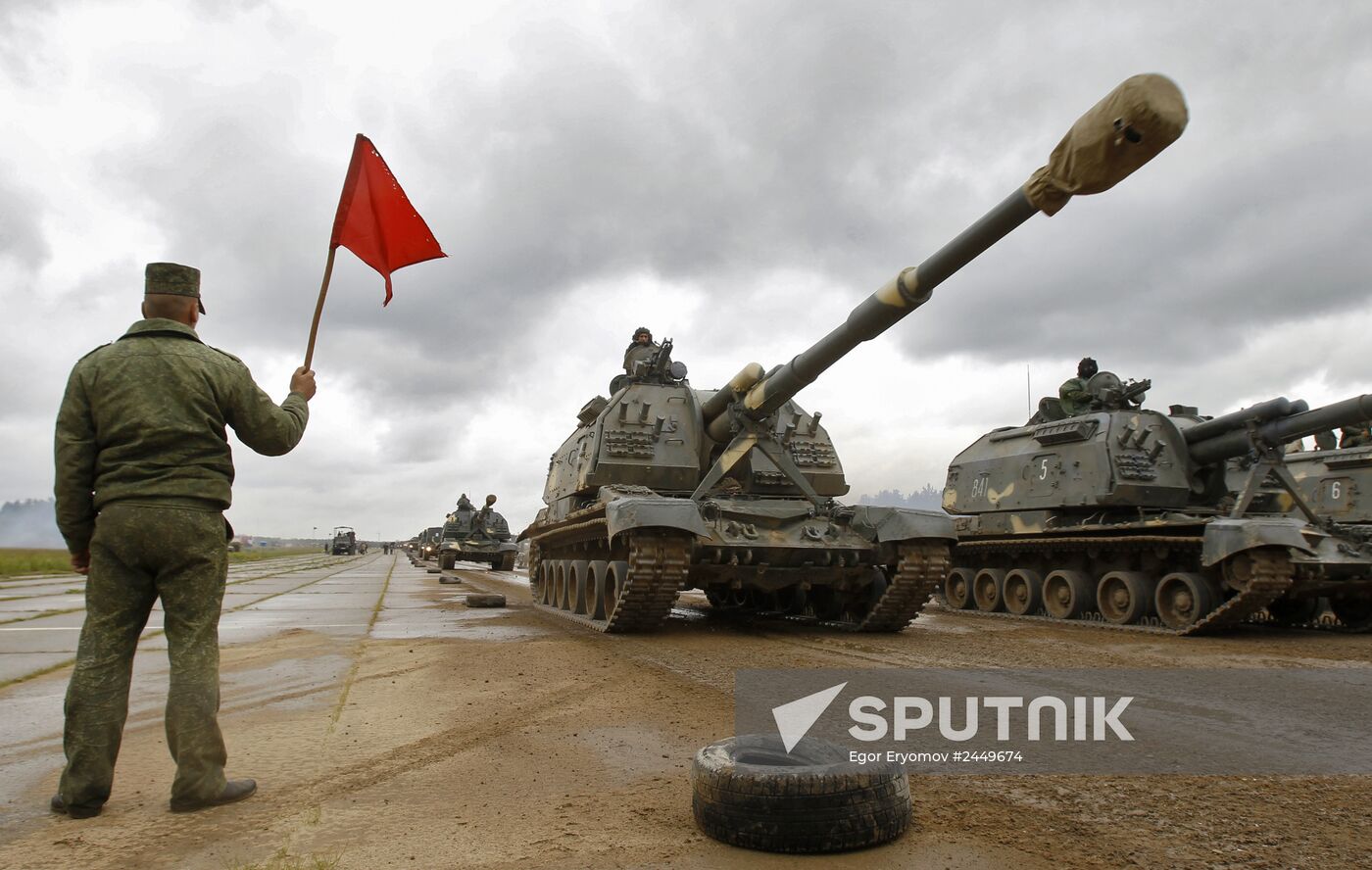 Rehearsal ahead of Belarus Independence Day parade