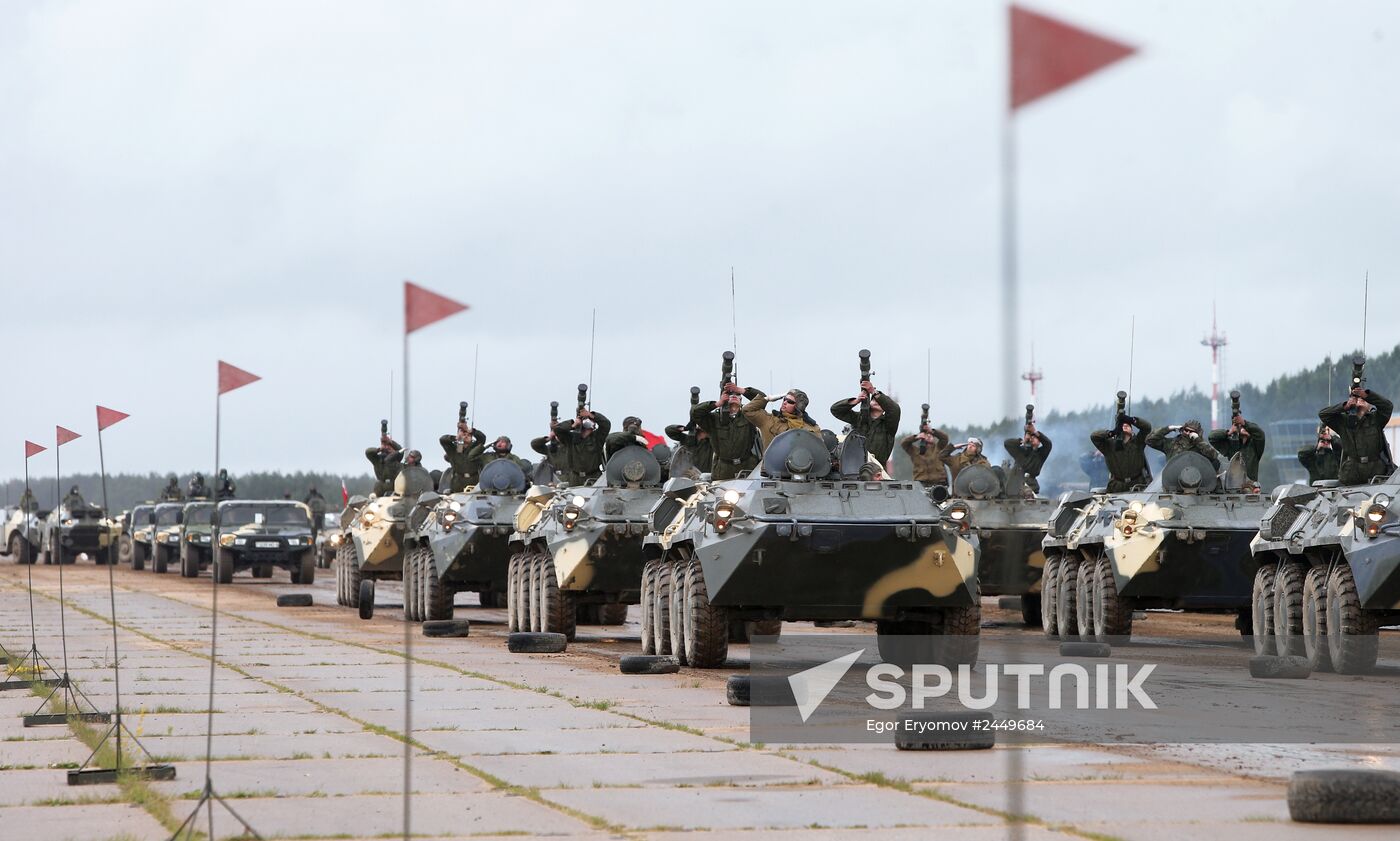 Rehearsal ahead of Belarus Independence Day parade
