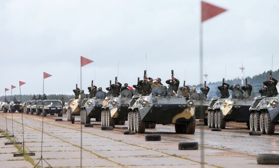 Rehearsal ahead of Belarus Independence Day parade